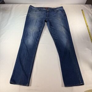 Arizona Jeans Curvy Super Skinny Stretch Mid Rise Blue Size 17 Long 31" Inseam